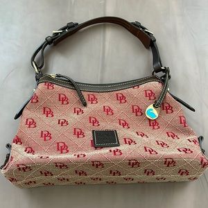 Vintage Dooney & Bourke leather and monogram purse